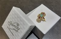 San Stino Di Livenza - Via Roma, 7 - Anello Guerretta Gioielli Donna ANELLO STILE ANTICO in Oro giallo Smeraldo GUERR139 - GUERR139